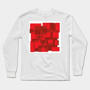 red pattern Long Sleeve T-Shirt